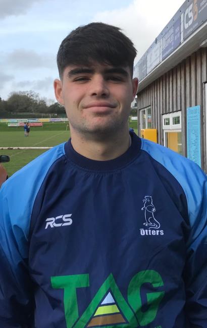 Rhys Harries grabbed four tries for The Otters